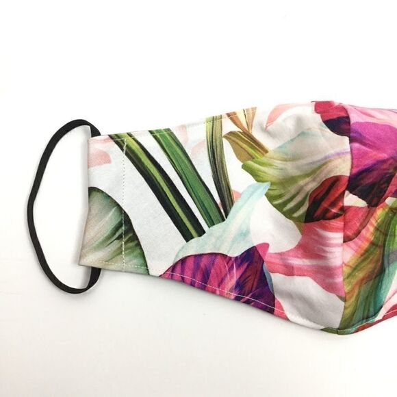 2/$15 - Flower Mask, Tropical Plants & Leaves Face Mask, Filti Filter - Picture 5 of 14